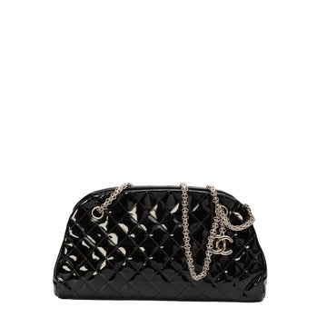 Chanel Black Quilted  Leather Small Just Mademoiselle Bowler Bag