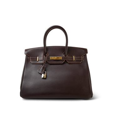 Birkin 35 Havane Gulliver  [B] Stamp