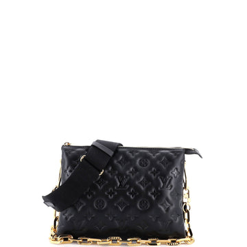 Coussin Bag Monogram Embossed Lambskin PM