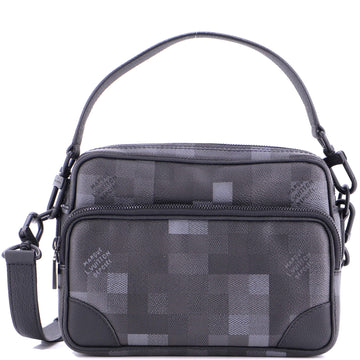 Nil NM Messenger Bag Damoflage Black Coated Canvas