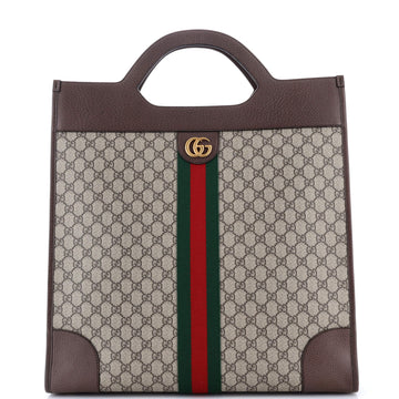 Ophidia Cut Out Handle Tote GG Coated Canvas Large