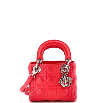 Lady Dior Bag Cannage Quilt Lambskin Mini