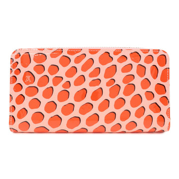 Louis Vuitton Monogram Vernis Jungle Dot Zippy Wallet Pink M41912