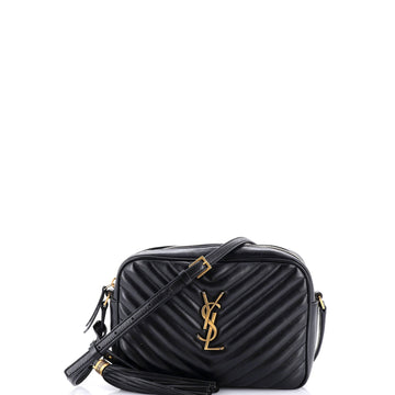 Lou Camera Bag Matelasse Chevron Leather Small