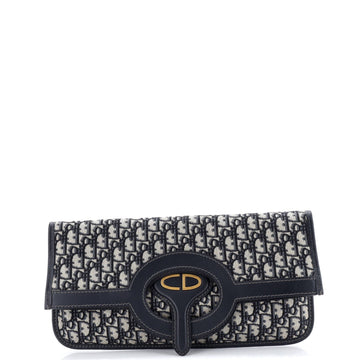 Fold Over Clutch Oblique Canvas