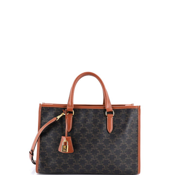 Horizontal Cabas Tote Triomphe Coated Canvas Mini