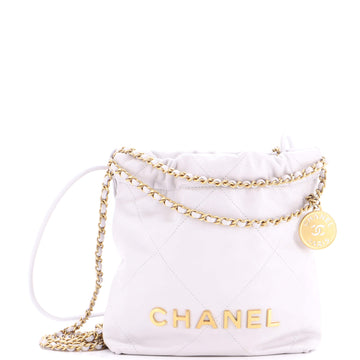 22 Chain Hobo Quilted Calfskin Mini