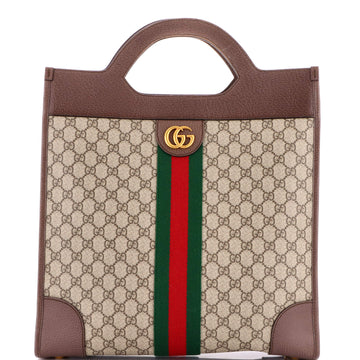Ophidia Cut Out Handle Tote GG Coated Canvas Medium