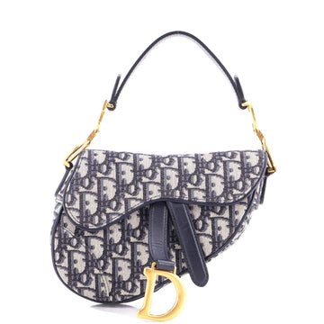 Saddle Handbag Oblique Canvas Mini