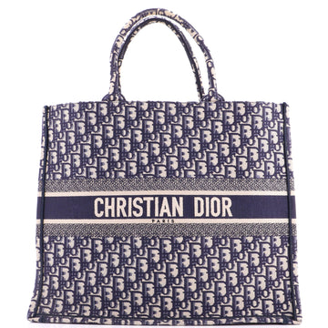 Book Tote Oblique Canvas Large