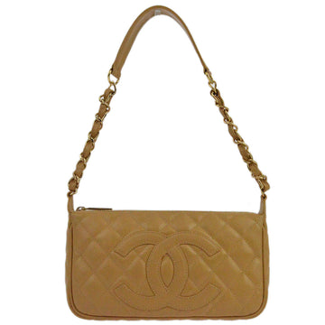 Top Quality Chanel Beige Leather Hobo Chain Handbag