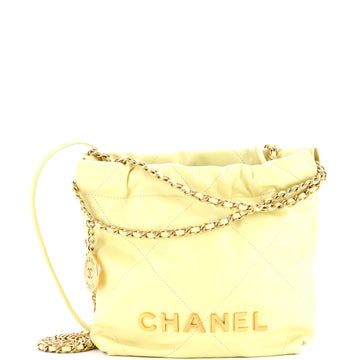22 Chain Hobo Quilted Calfskin Mini