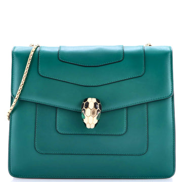 Serpenti Forever Square Shoulder Bag Leather Medium