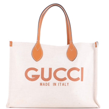 Logo Shopper Tote Printed Canvas Medium