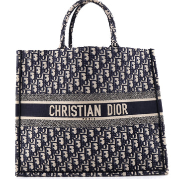 Book Tote Oblique Canvas Large