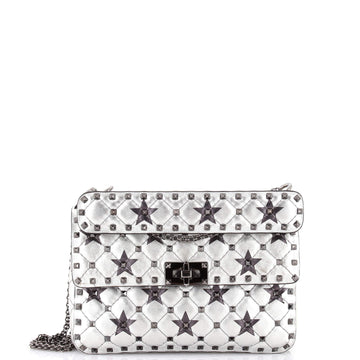 Rockstud Spike Flap Bag Quilted Leather Medium