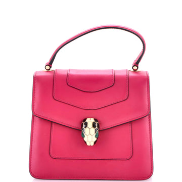 Serpenti Forever Top Handle Bag Leather Small