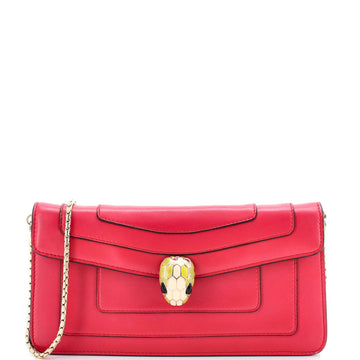 Serpenti Forever Chain Clutch Leather