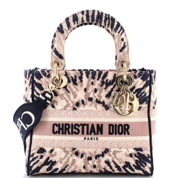 Lady D-Lite Bag Embroidered Canvas Medium