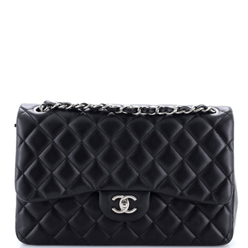 Classic Double Flap Bag Quilted Lambskin Jumbo