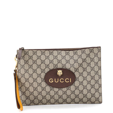 Neo Vintage Wristlet Pouch GG Coated Canvas