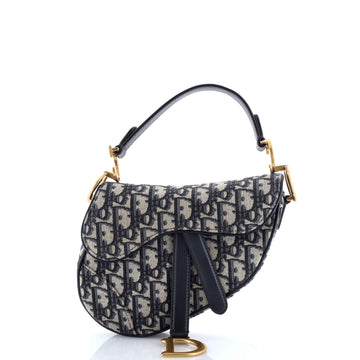 Saddle Handbag Oblique Canvas Mini