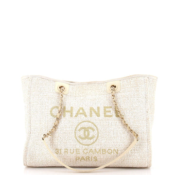 Deauville Tote Raffia with Glitter Detail Small