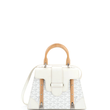 Saigon Top Handle Bag Coated Canvas with Leather PM