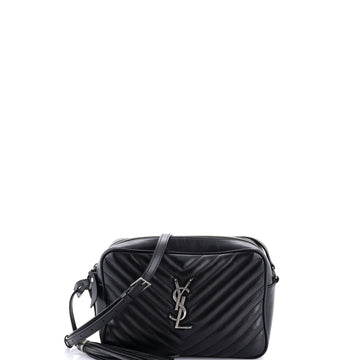 Lou Camera Bag Matelasse Chevron Leather Small