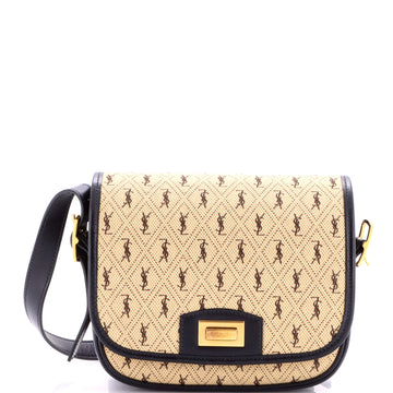 Flap Satchel Monogram All Over Canvas and Leather Small