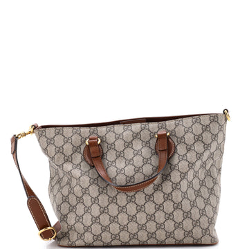 Convertible Soft Tote GG Coated Canvas with Leather Small