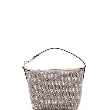 Ophidia Zip Shoulder Bag GG Shadow Coated Canvas Super Mini