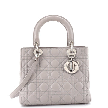 Lady Dior Bag Cannage Quilt Lambskin Medium