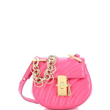 Drew Bijou Crossbody Bag Quilted Leather Nano