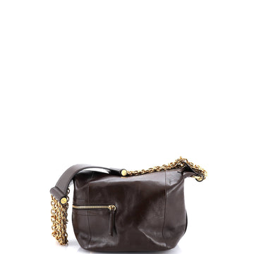 Multi Chain Camera Bag Leather Small