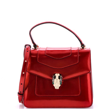 Serpenti Top Handle Bag Patent Small