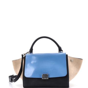 Trapeze Bag Leather with Patent Small