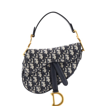 Saddle Handbag Oblique Canvas Mini