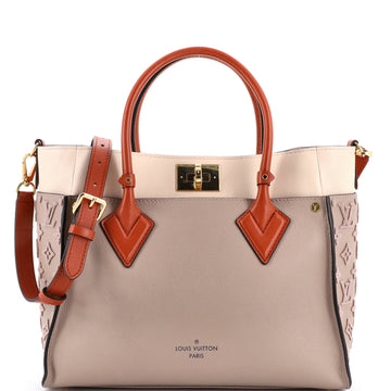On My Side Tote Monogram Tuffetage Leather MM