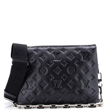 Coussin Bag Monogram Embossed Lambskin PM