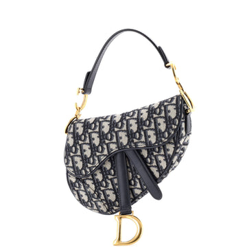 Saddle Handbag Oblique Canvas Mini