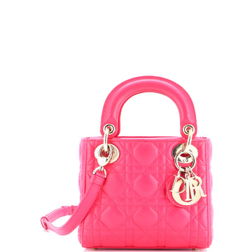 Lady Dior Bag Cannage Quilt Lambskin Mini