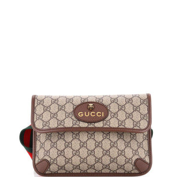 Neo Vintage Flap Belt Bag GG Coated Canvas