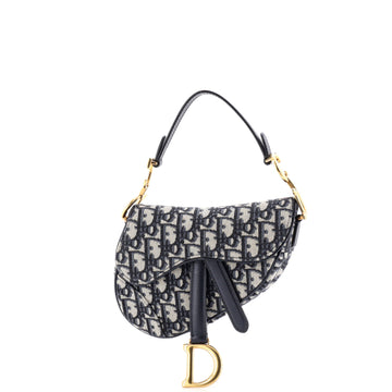 Saddle Handbag Oblique Canvas Mini