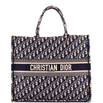 Book Tote Oblique Canvas Large