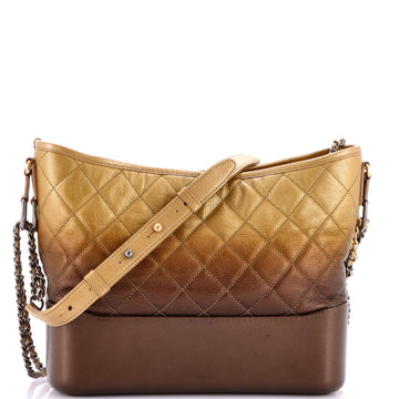 Gabrielle Hobo Quilted Ombre Goatskin Medium
