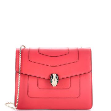 Serpenti Forever Square Shoulder Bag Leather Medium