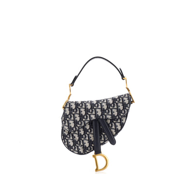 Saddle Handbag Oblique Canvas Mini