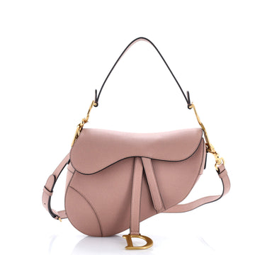 Saddle Handbag with Strap Leather Medium