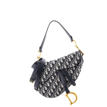 Saddle Handbag with Strap Oblique Canvas Medium